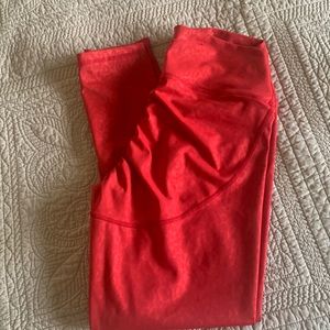 Zyia Red Leopard Scrunchy What Light N Tight